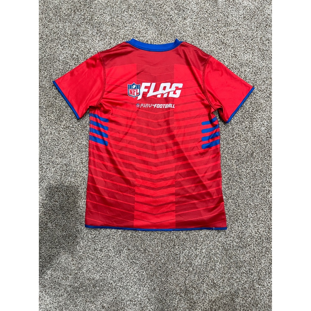 NFL Flag Football Buffalo Bills Reversible Jersey Blue Red Mens Medium M Logo - Picture 4 of 6